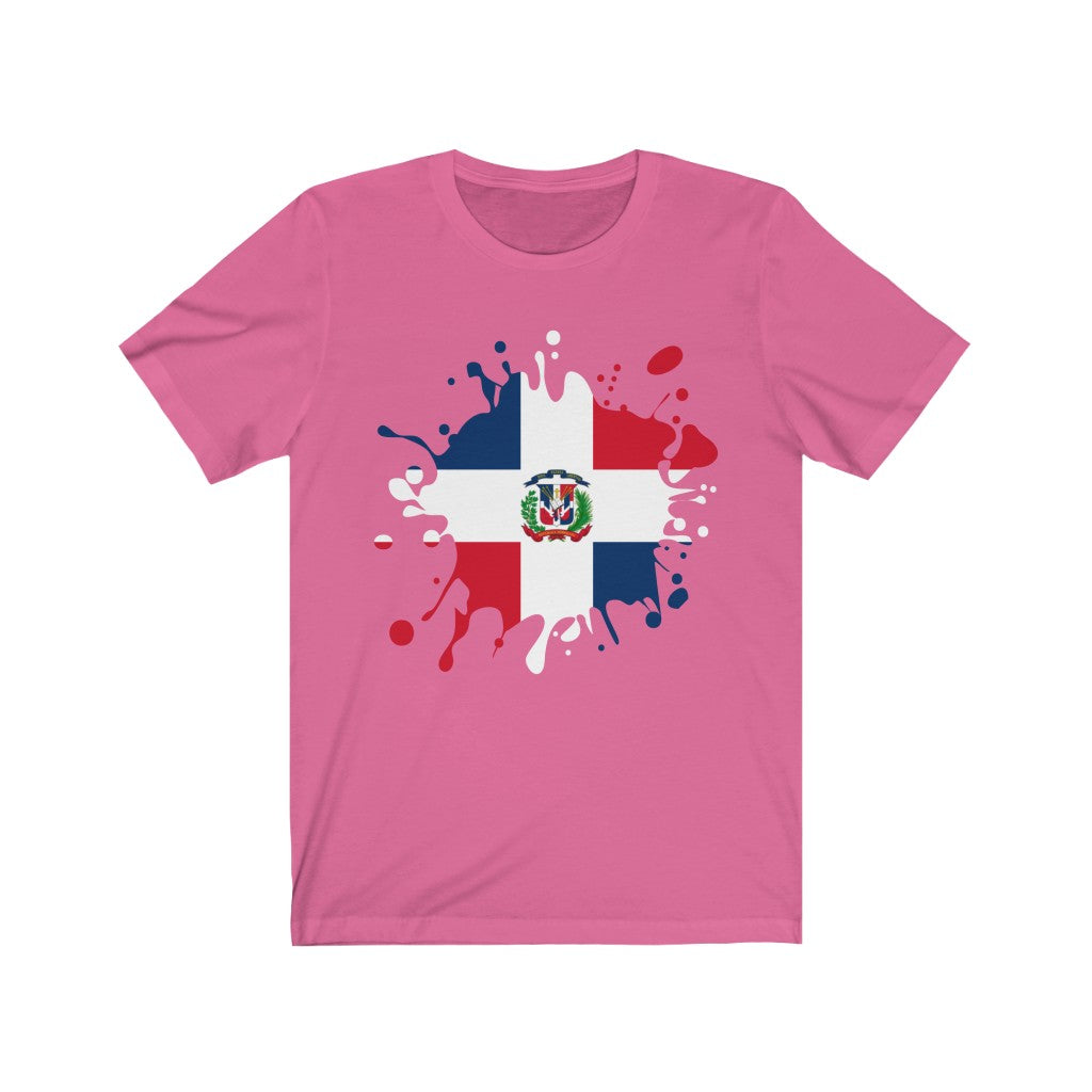 Dominican Republic Splat Flag Premium Tee - Unisex