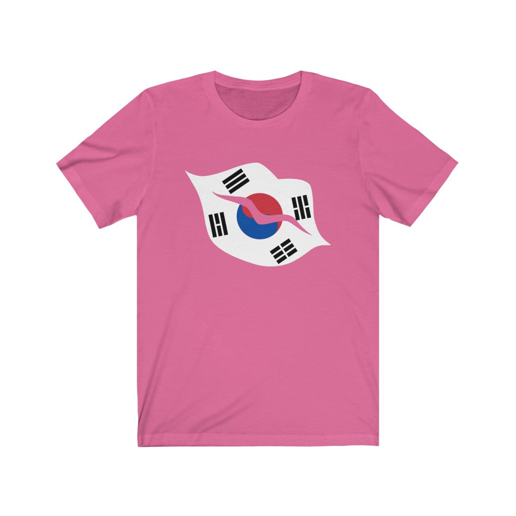 South Korea Lips Flag Premium Tee - Unisex
