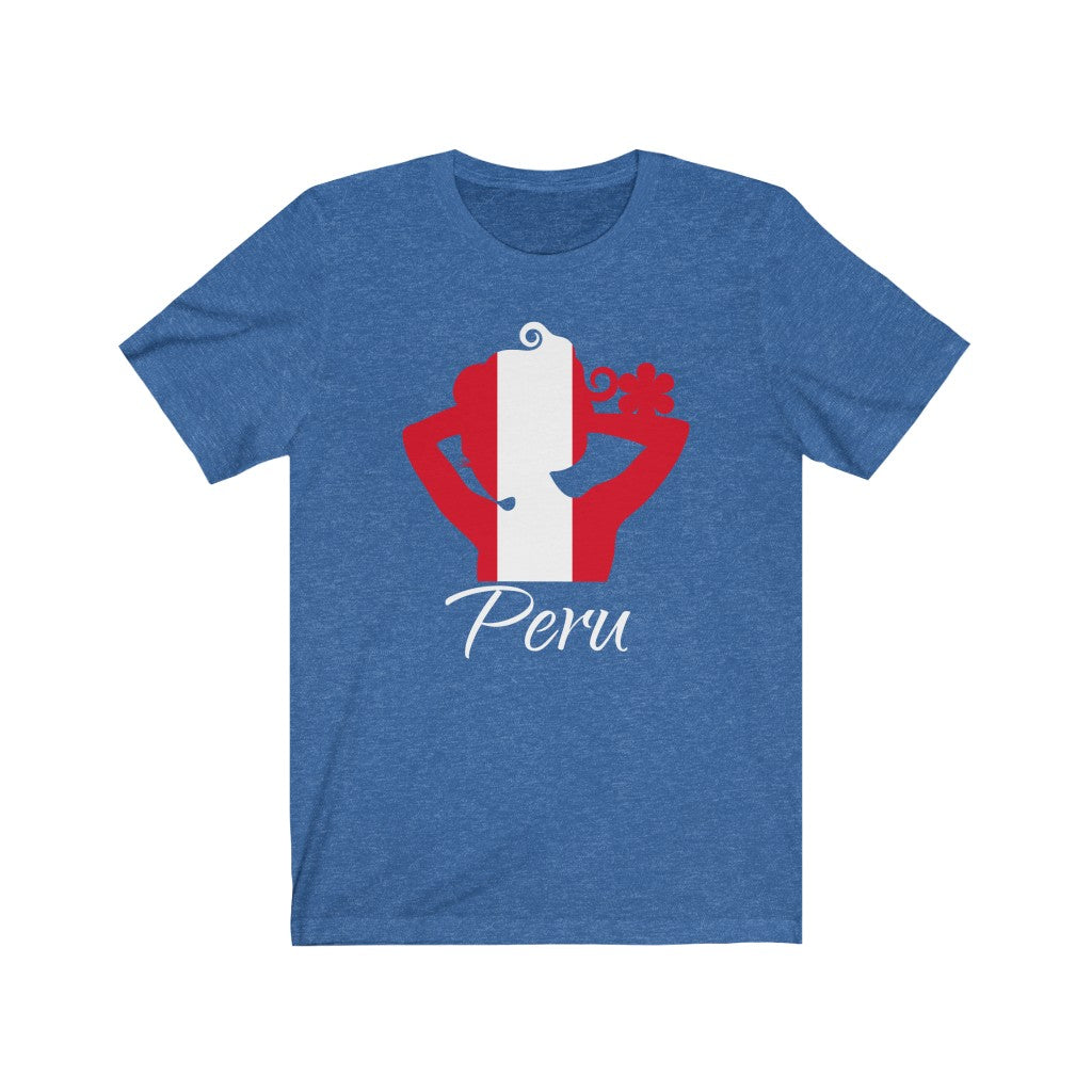Peru Lady Flag Premium Tee 2 - Unisex