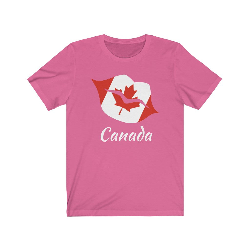 Canada Lips Flag Premium Tee 2 - Unisex