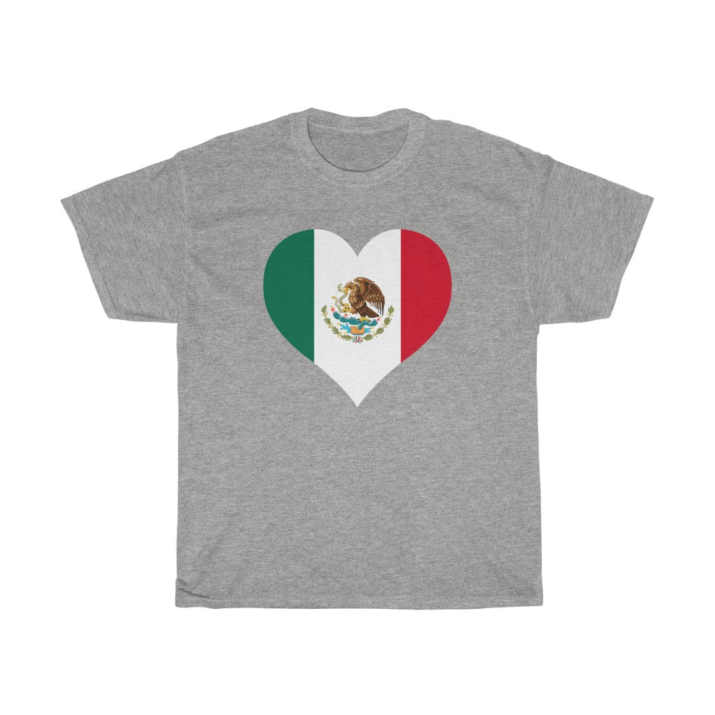 Mexico Heart Flag Standard Tee - Unisex
