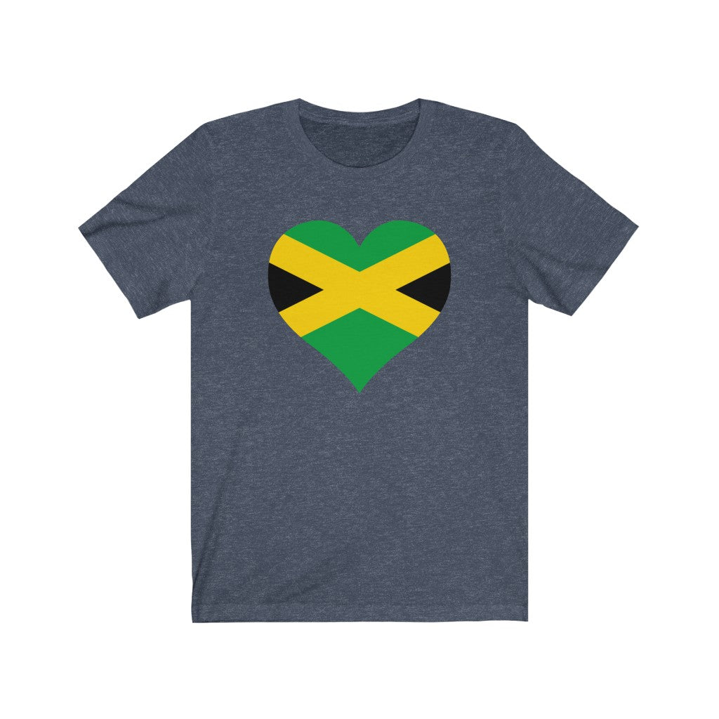 Jamaica  Heart Flag Premium Tee - Unisex