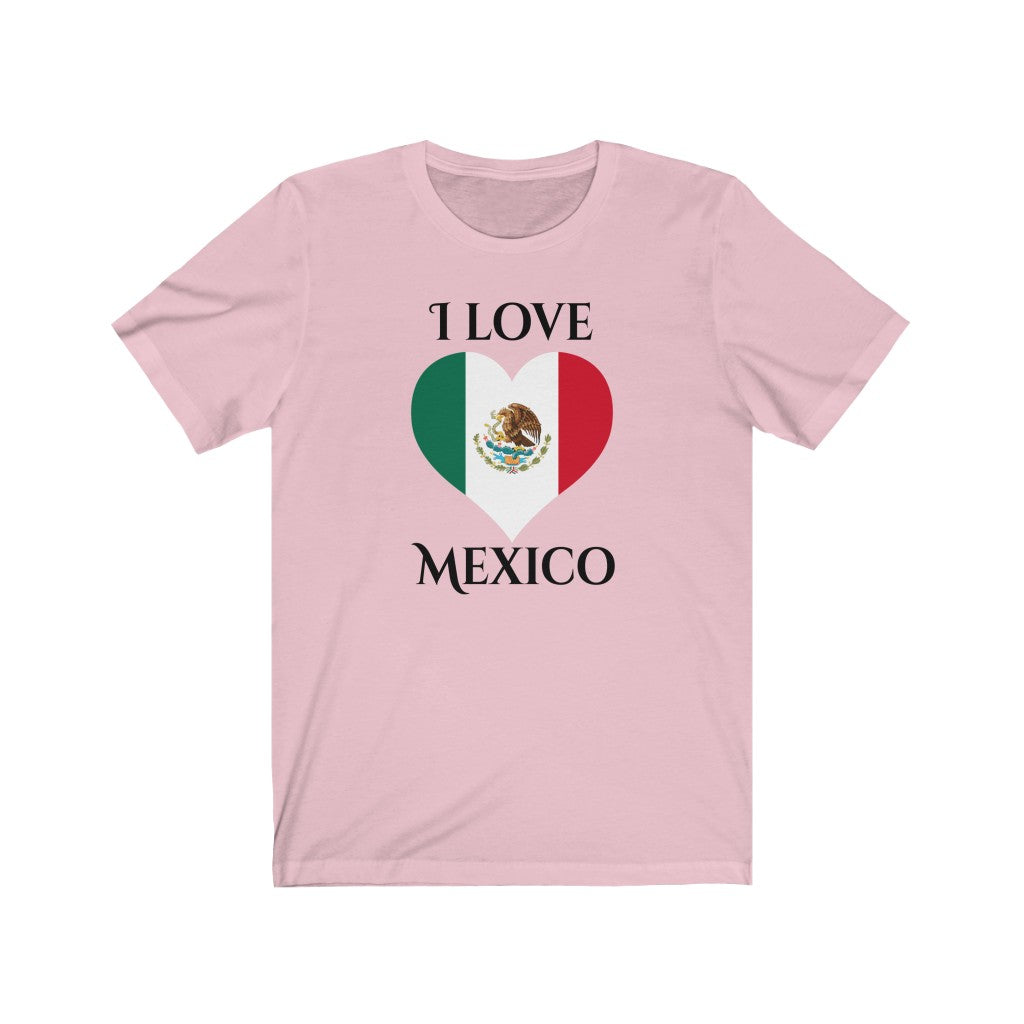 Mexico Heart Flag Premium Tee 1 - Unisex