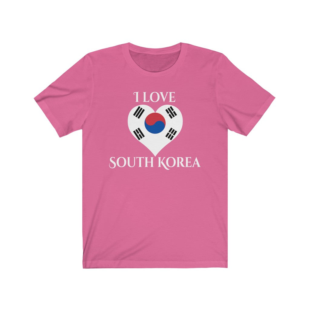South Korea Heart Flag Premium Tee 2 - Unisex