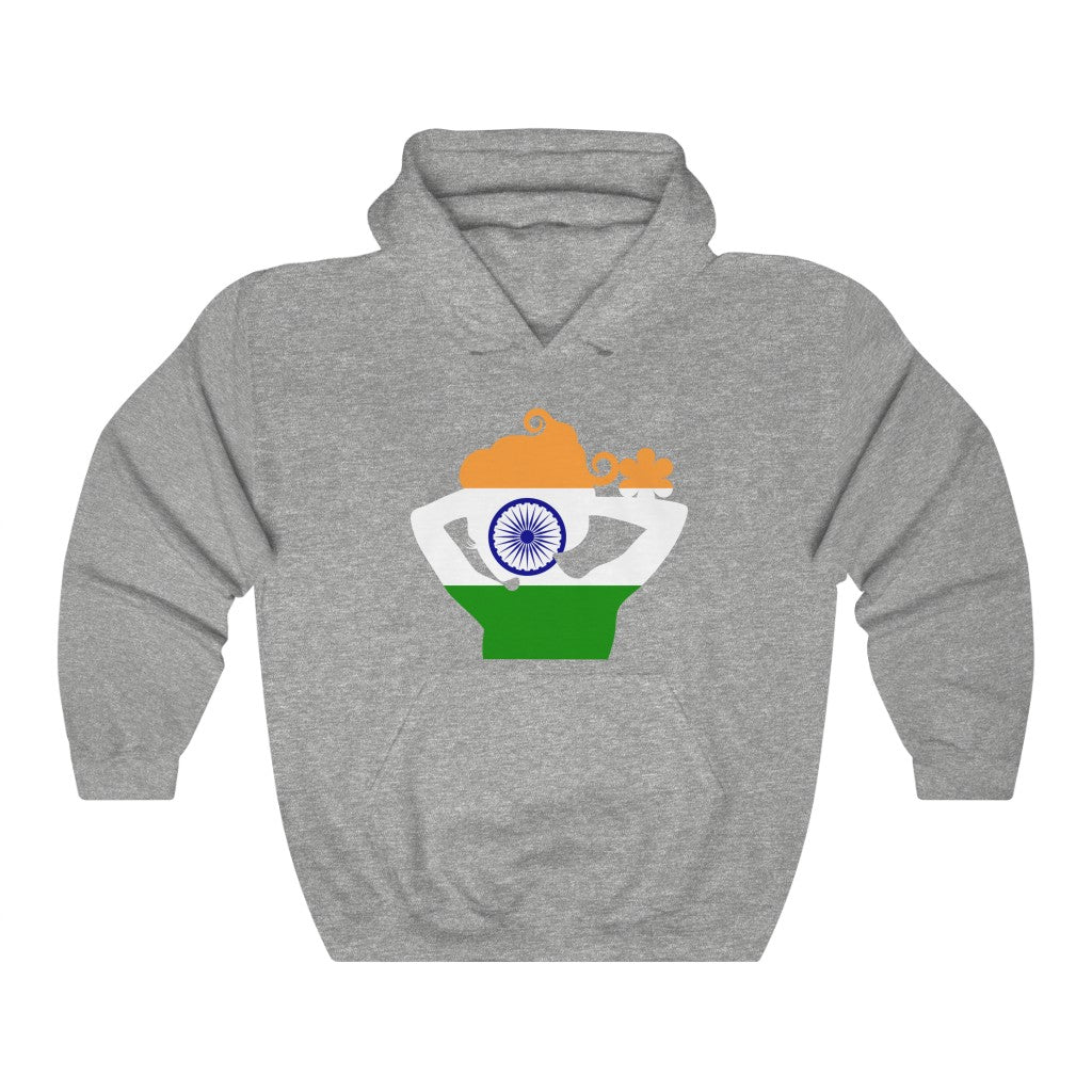 India Lady Flag Hoodie Sweatshirt - Unisex