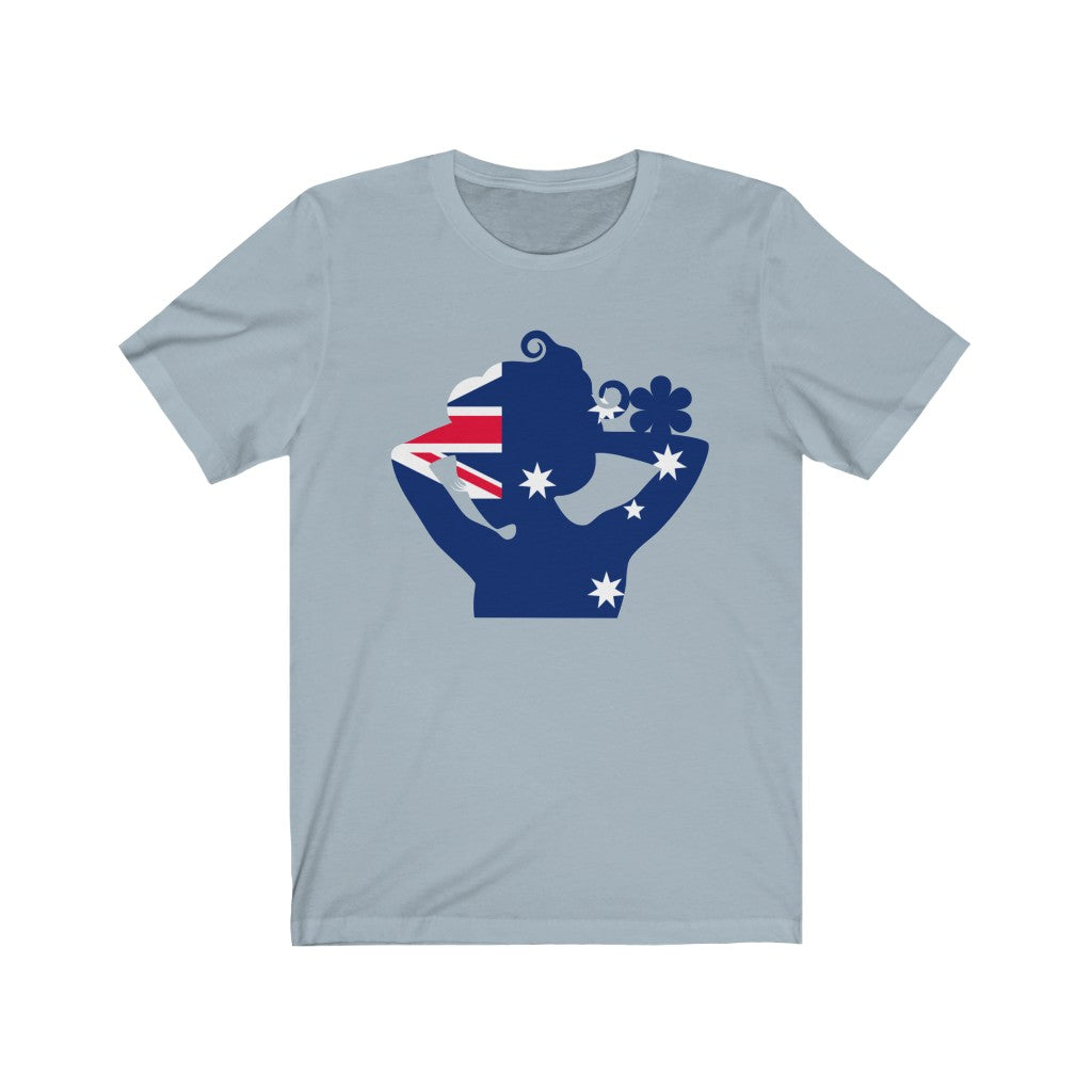 Australia Lady Flag Premium Tee - Unisex