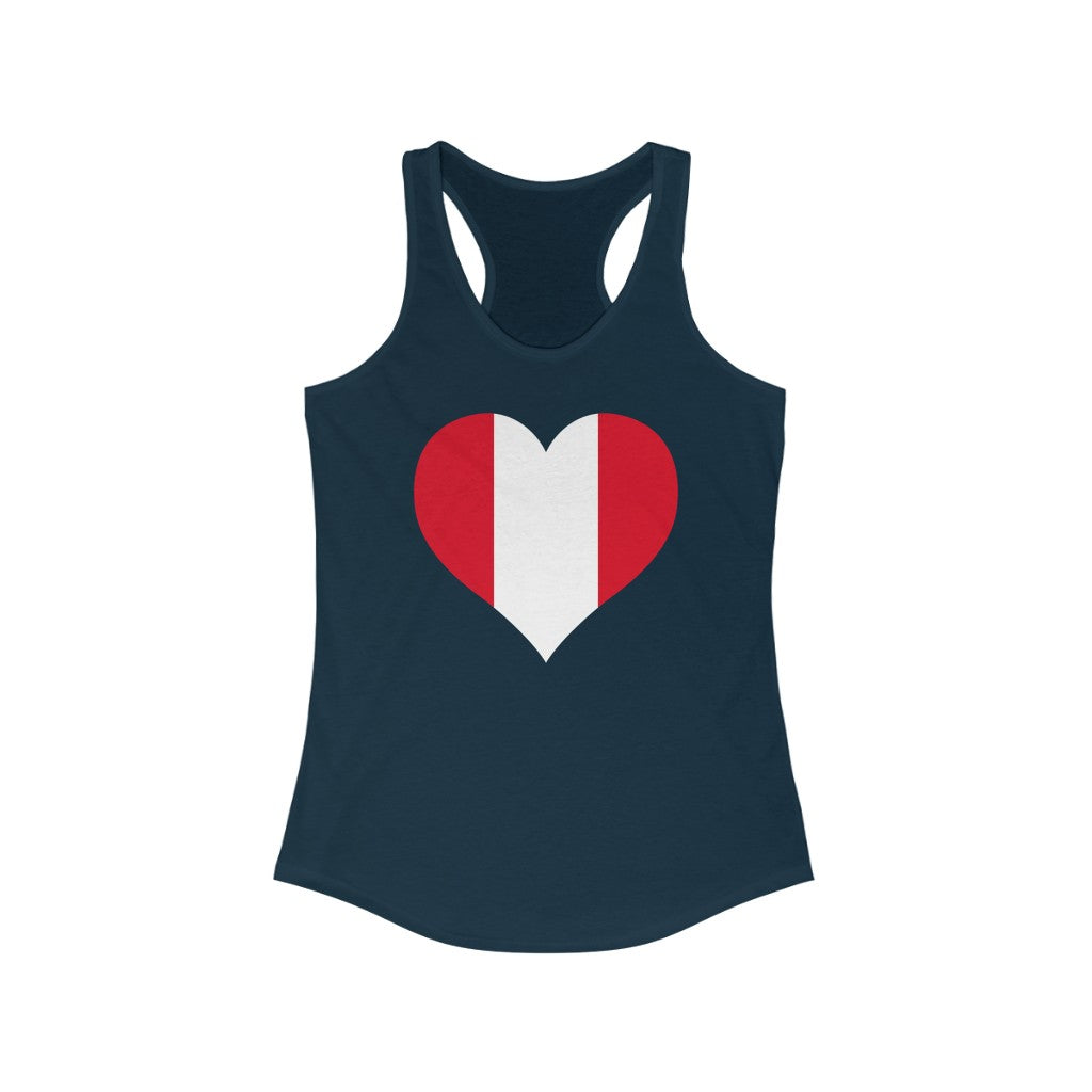 Peru Heart Flag Tank - Women