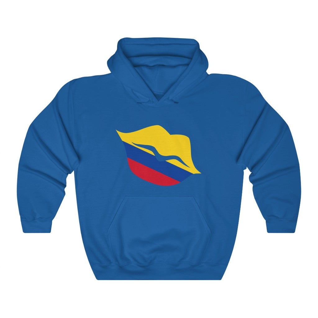 Colombia Lips Flag Hoodie Sweatshirt - Unisex