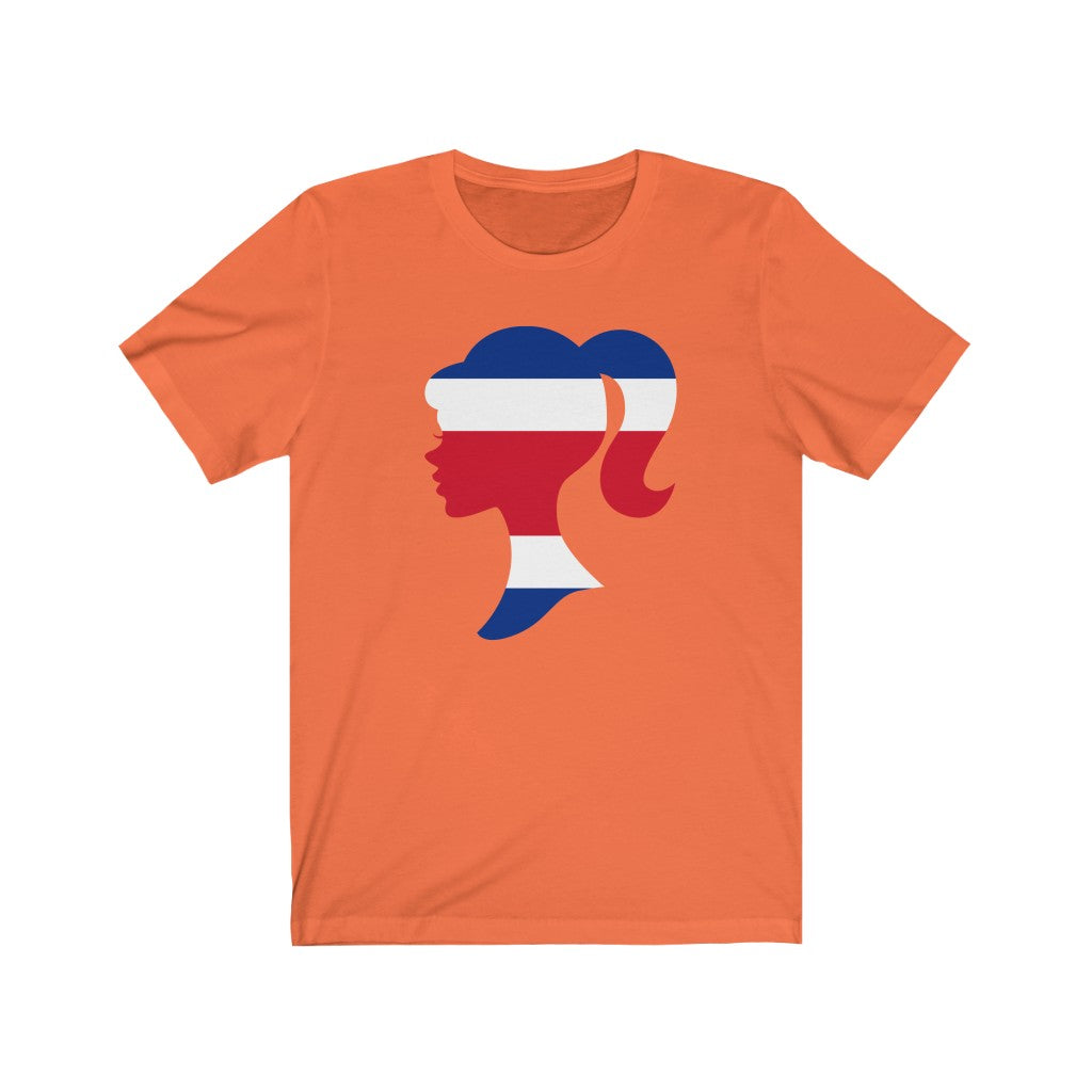Costa Rica Girl Flag Premium Tee - Unisex