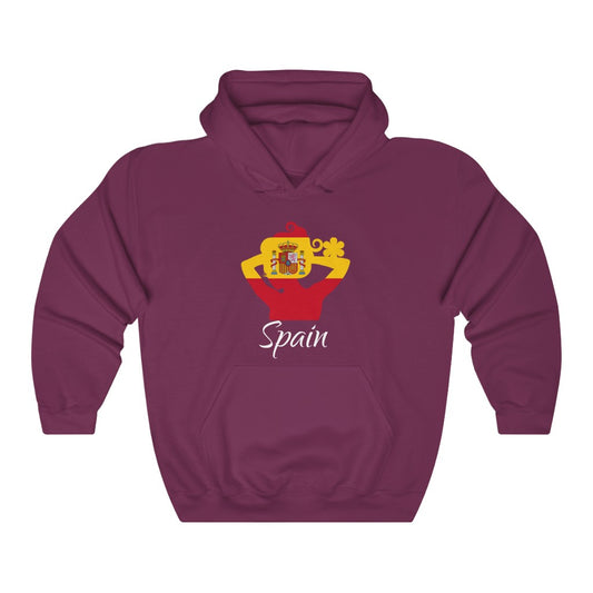 Spain Lady Flag Hoodie Sweatshirt 2 - Unisex