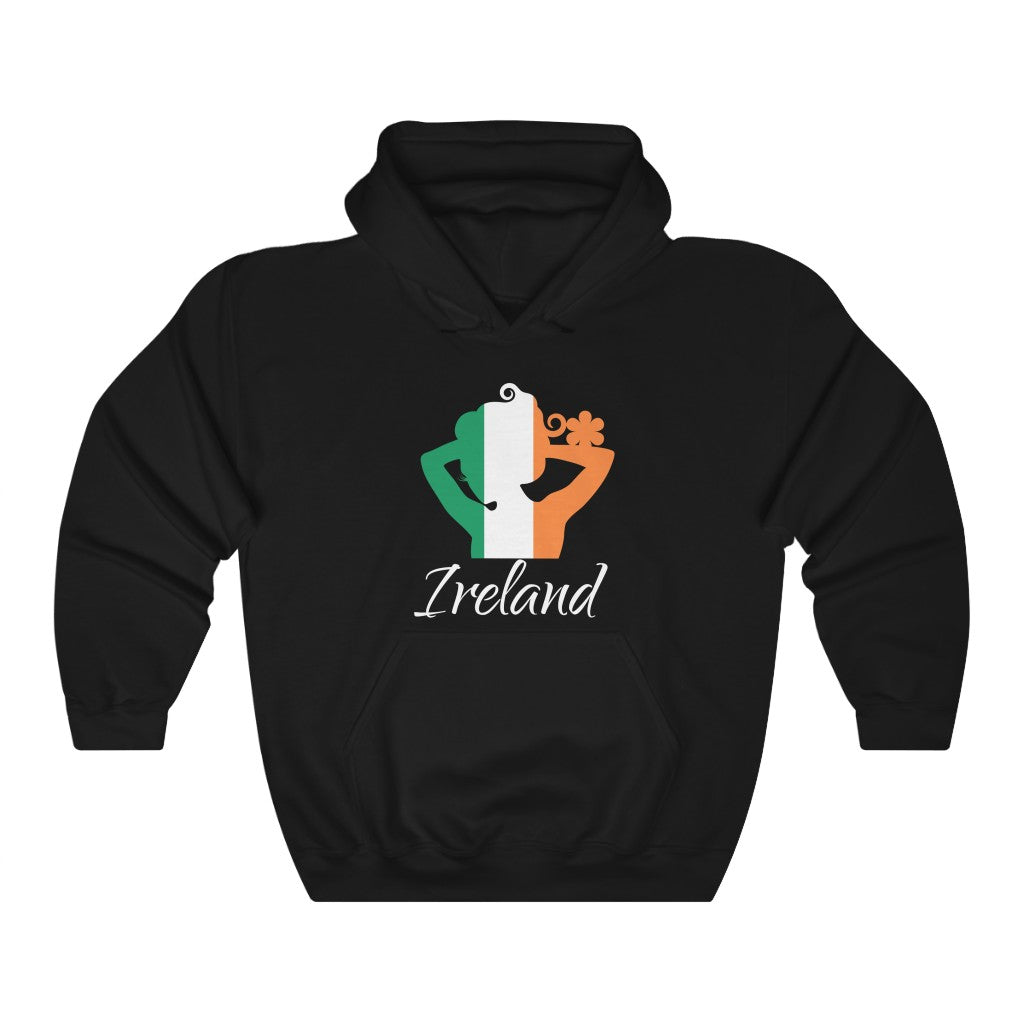 Ireland Lady Flag Hoodie Sweatshirt 2 - Unisex