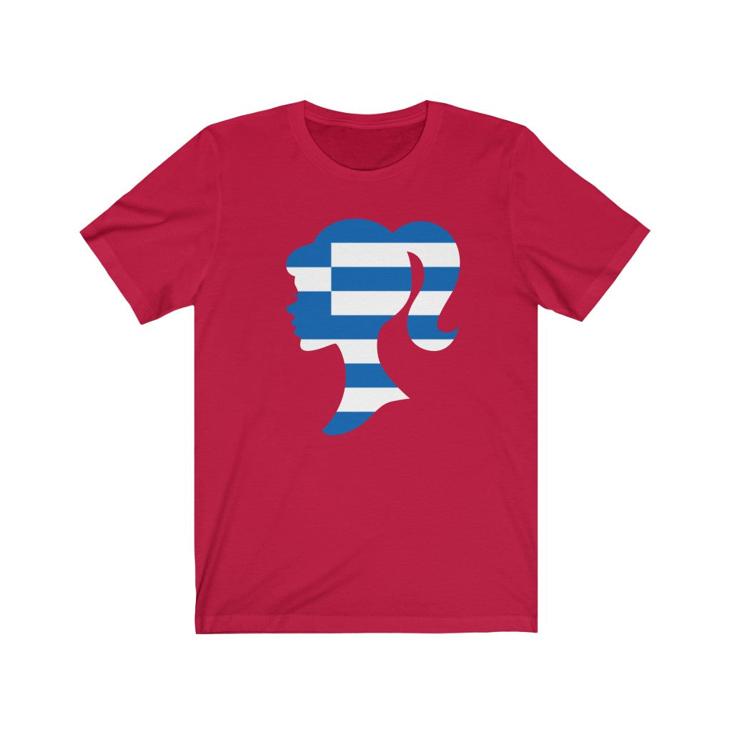 Greece Girl Flag Premium Tee - Unisex