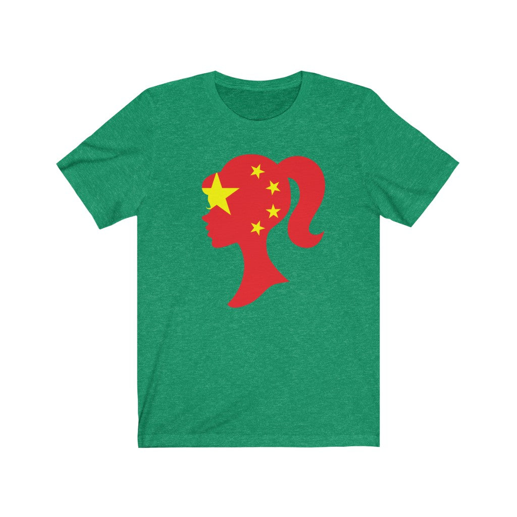 China Girl Flag Premium Tee - Unise