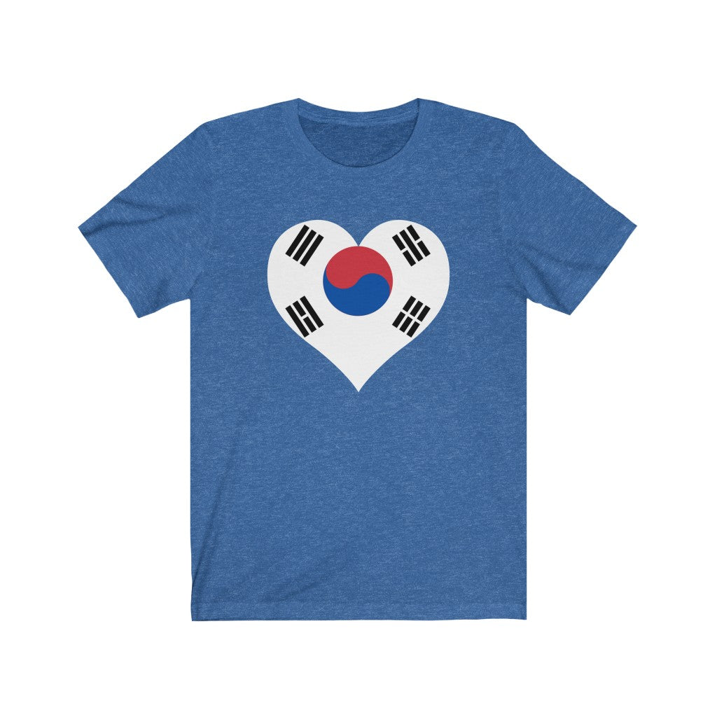 South Korea Heart Flag Premium Tee - Unisex