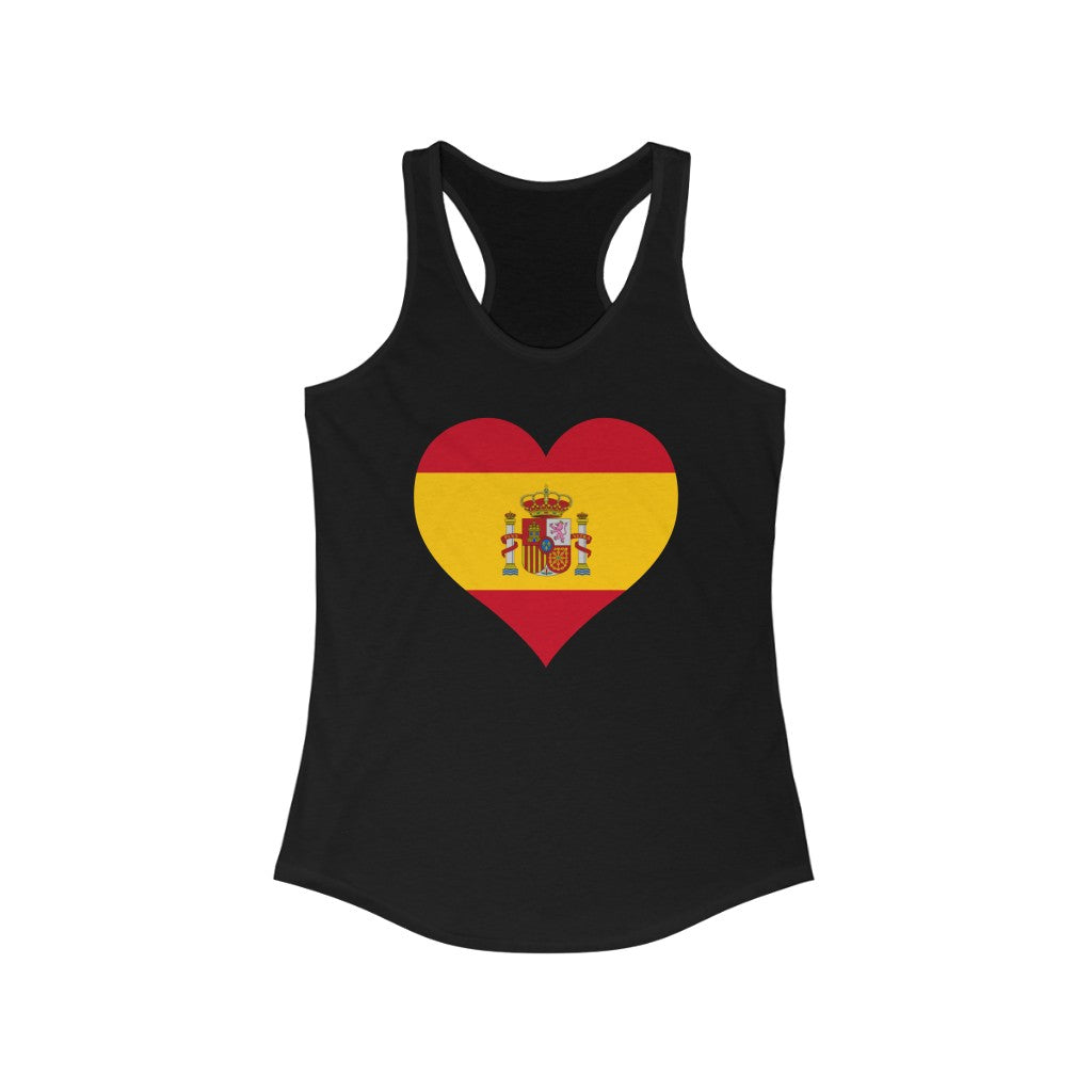 Spain Heart Flag Tank - Women
