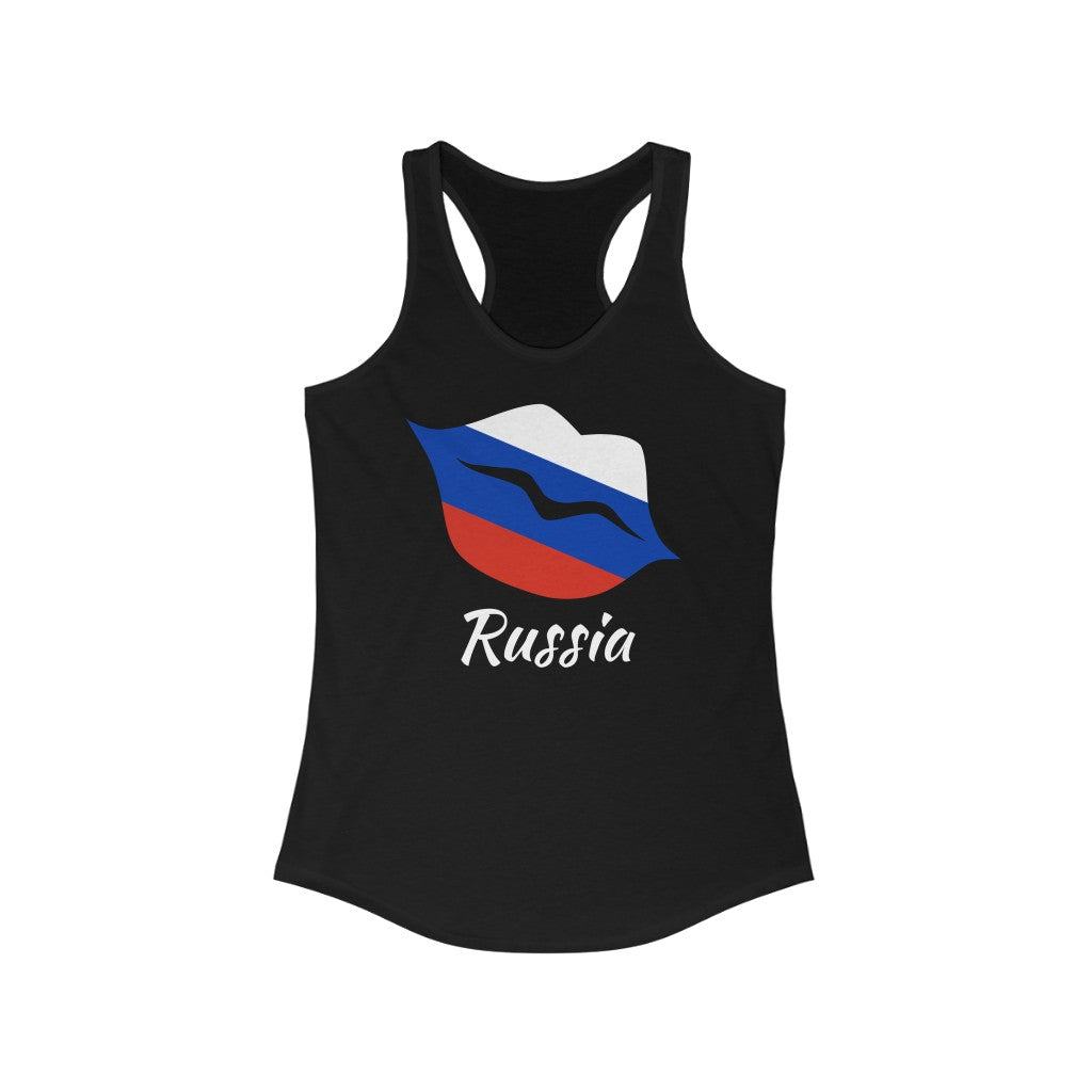 Russia Lips Flag Tank 2 - Women