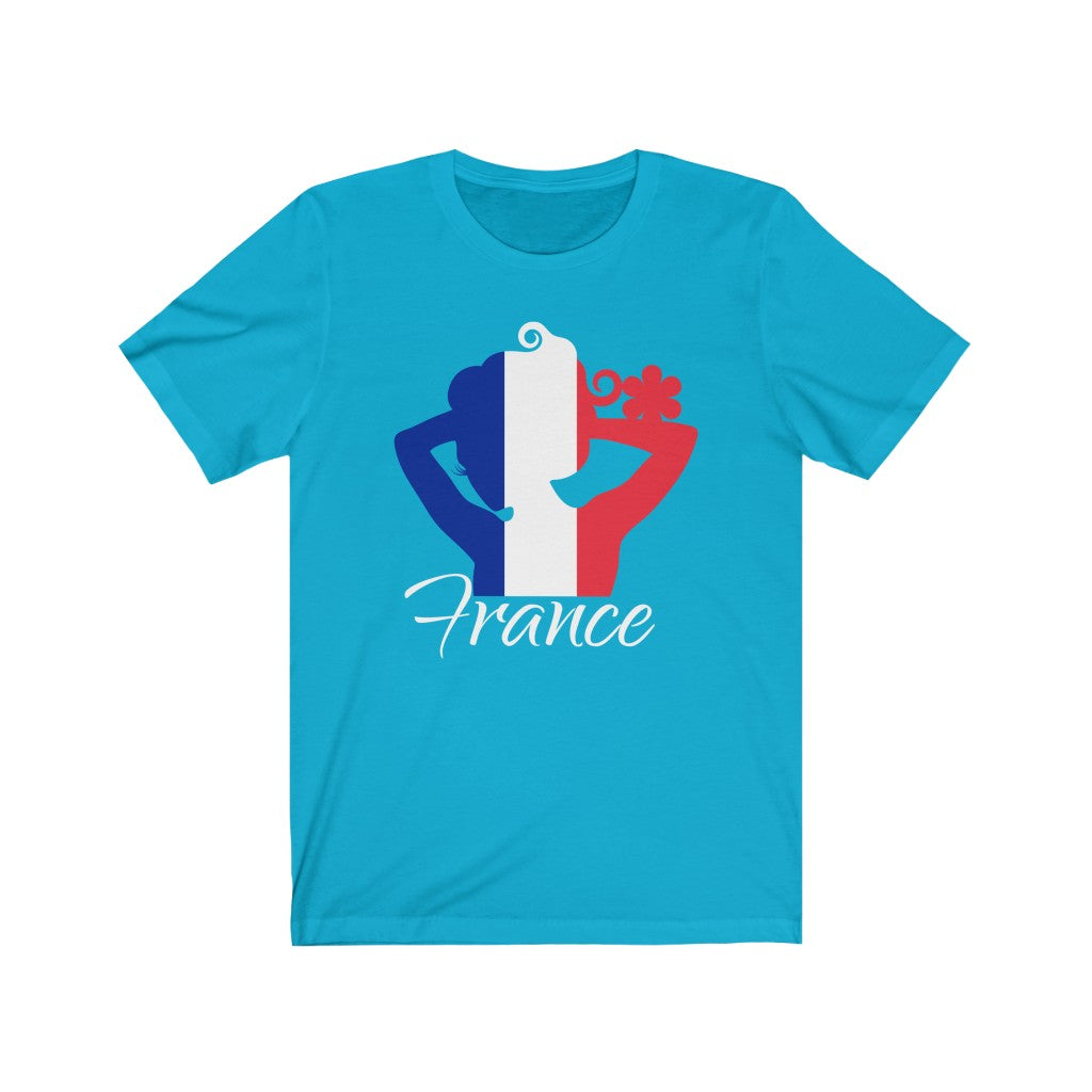 France Lady Flag Premium Tee 2 - Unisex