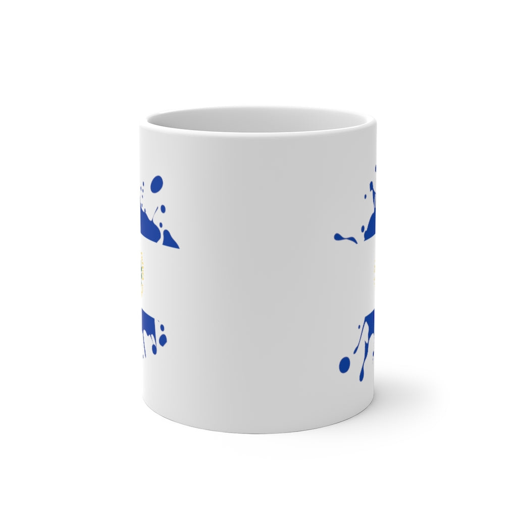 El Salvador Republic Splat Color Changing Mug