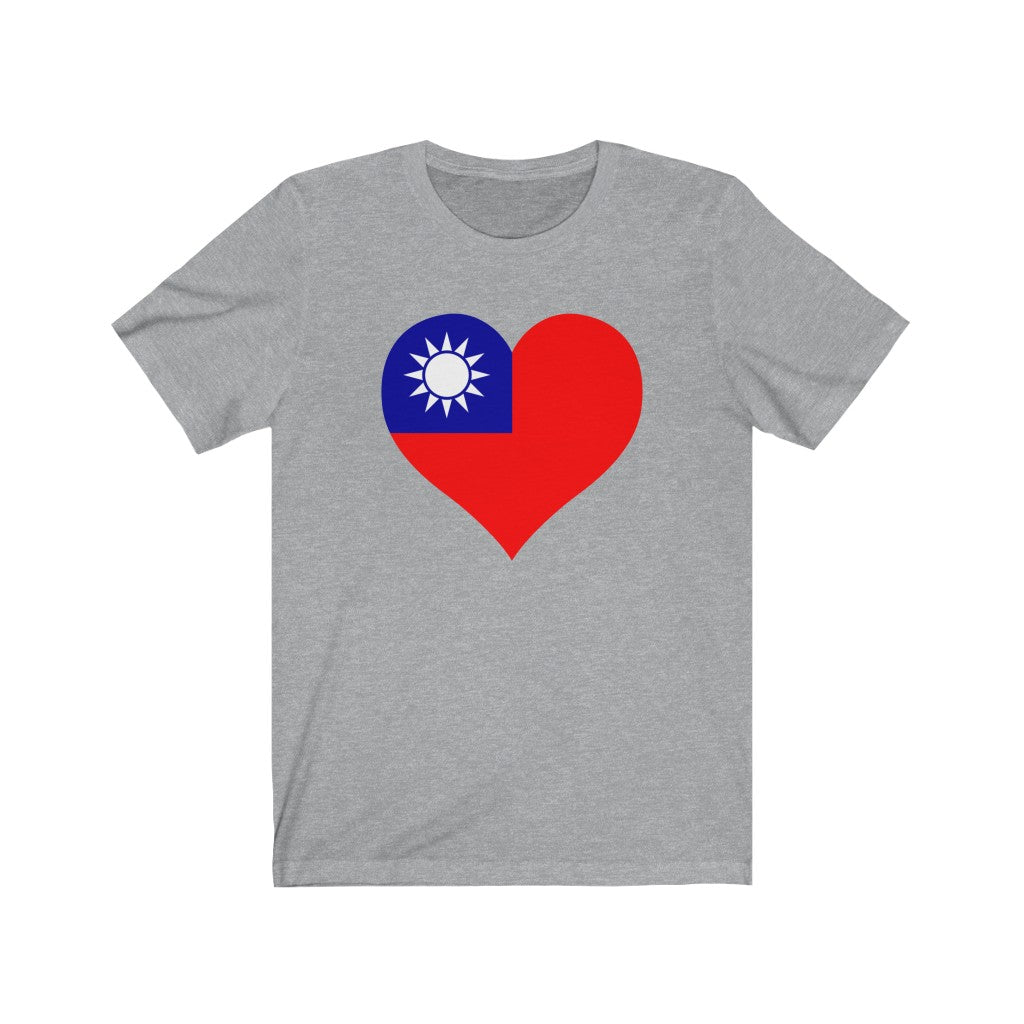 Republic of China - Taiwan Heart Flag Premium Tee - Unisex
