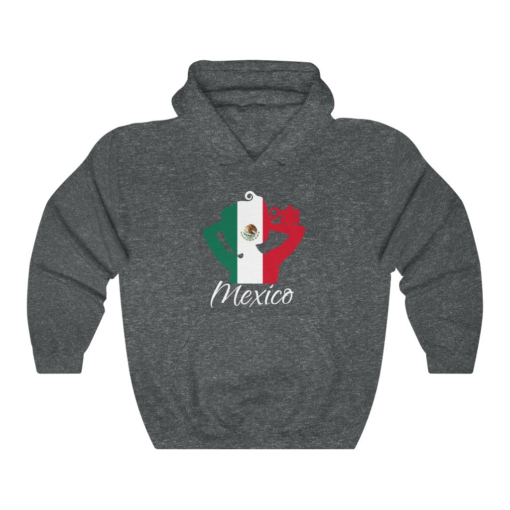 Mexico Lady Flag Hoodie Sweatshirt 2 - Unisex