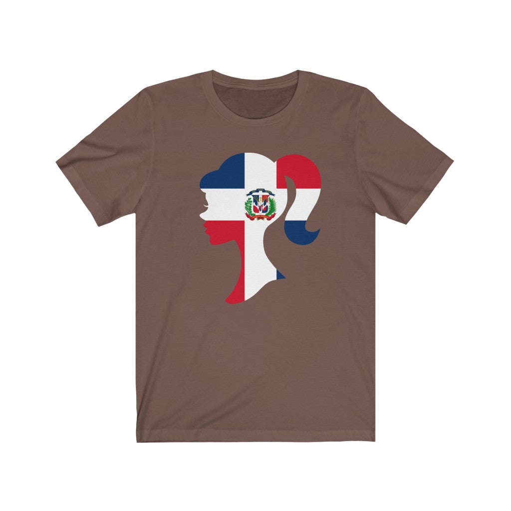 Dominican Republic Girl Flag Premium Tee - Unisex