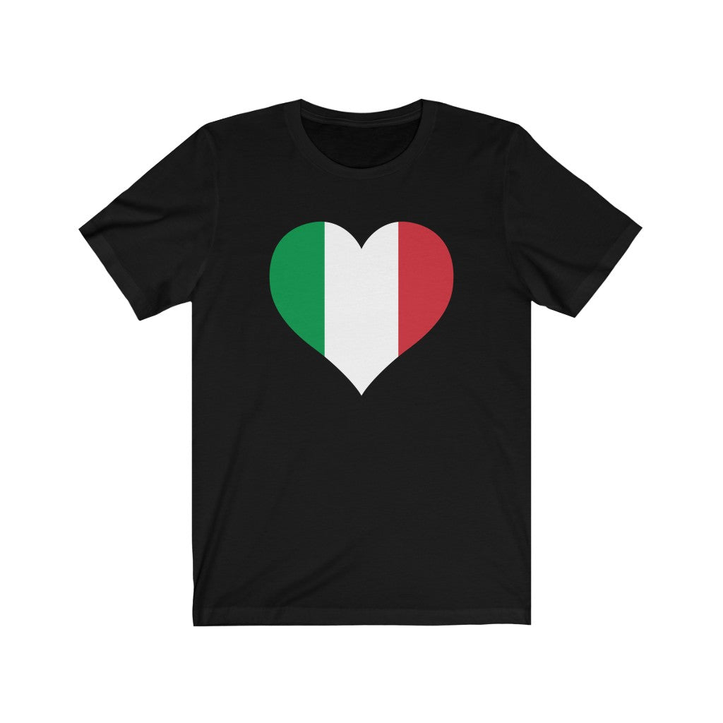 Italy Heart Flag Premium Tee - Unisex