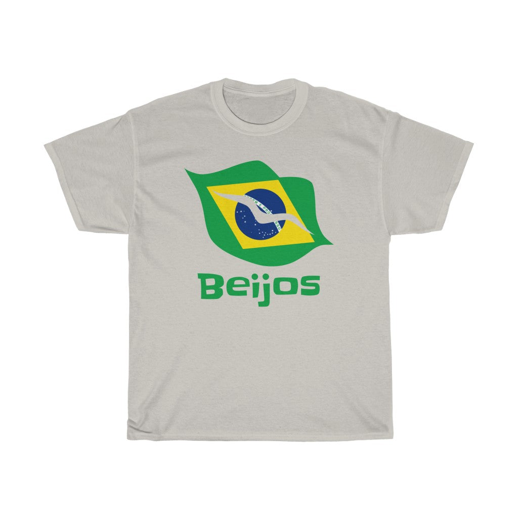 Brazil (Beijos) Lips Flag Standard Tee 1b - Unisex