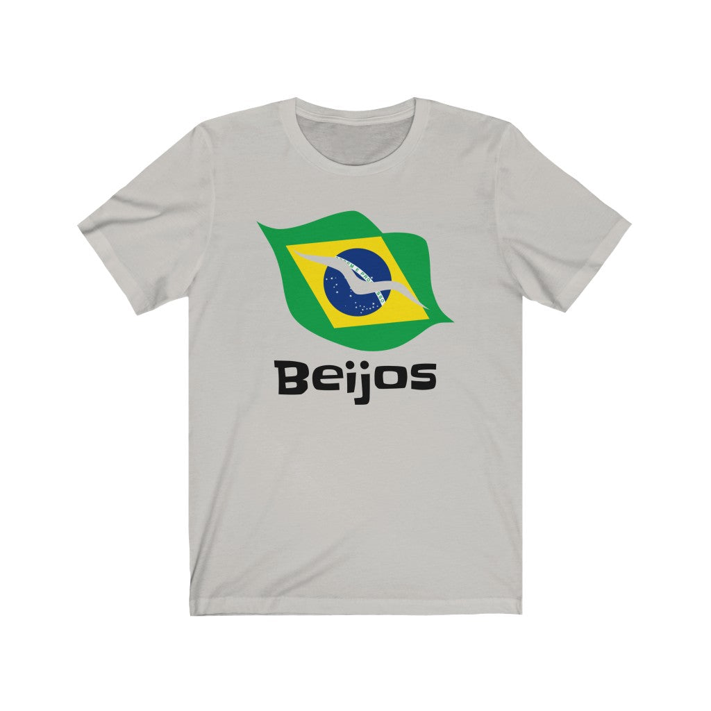 Brazil (Beijos) Lips Flag Premium Tee 1 - Unisex