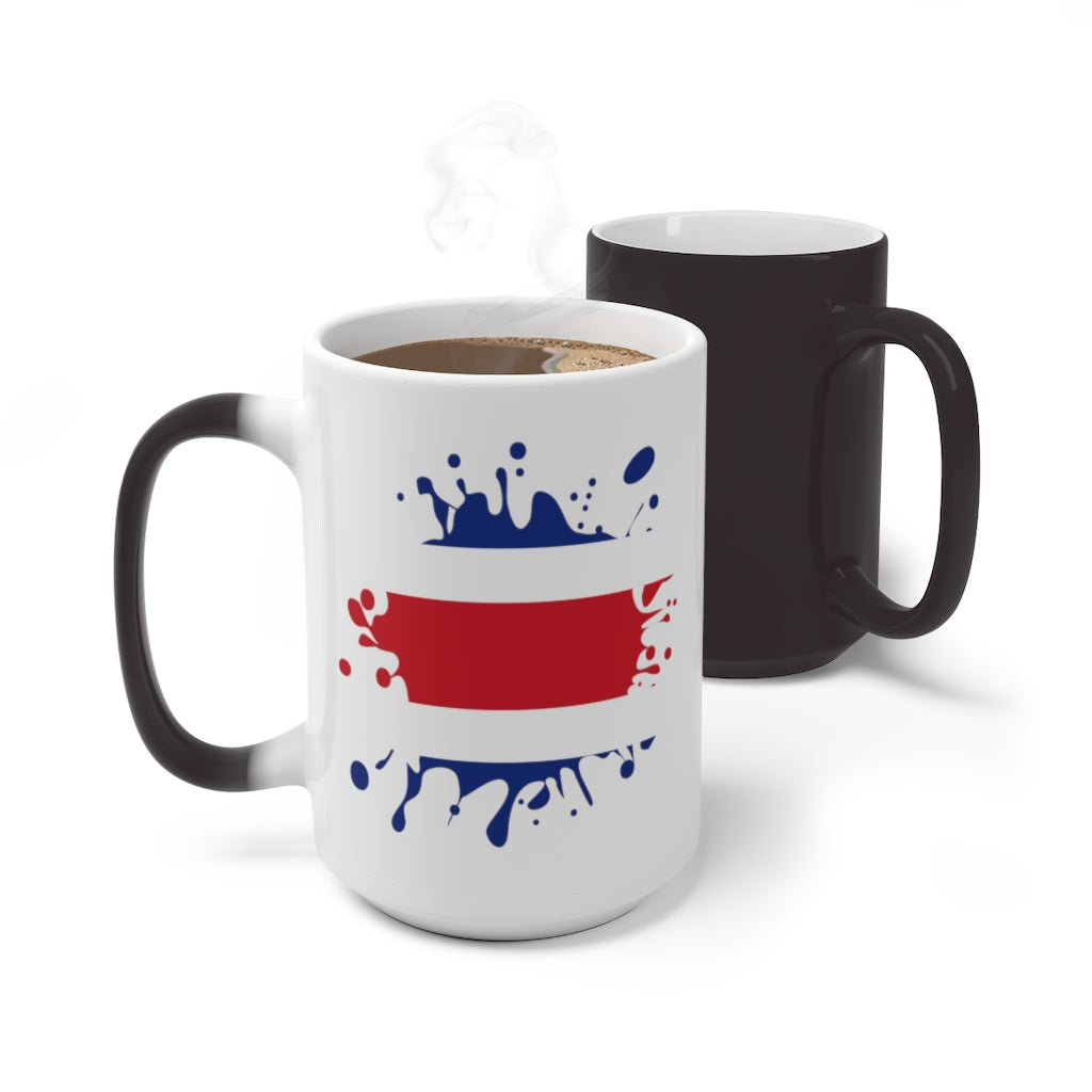 Costa Rica Splat Color Changing Mug