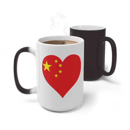 China Heart Color Changing Mug