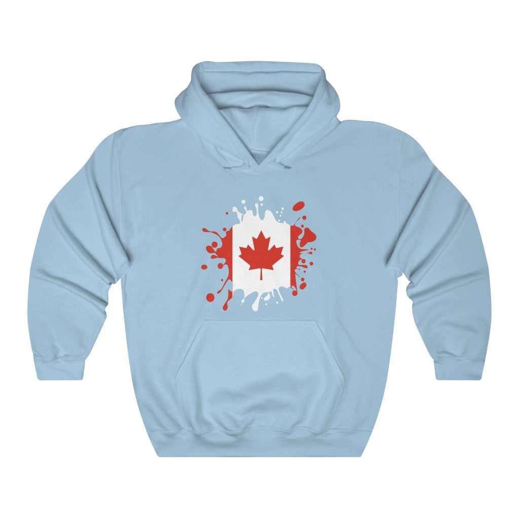 Canada Splat Flag Hoodie Sweatshirt - Unisex