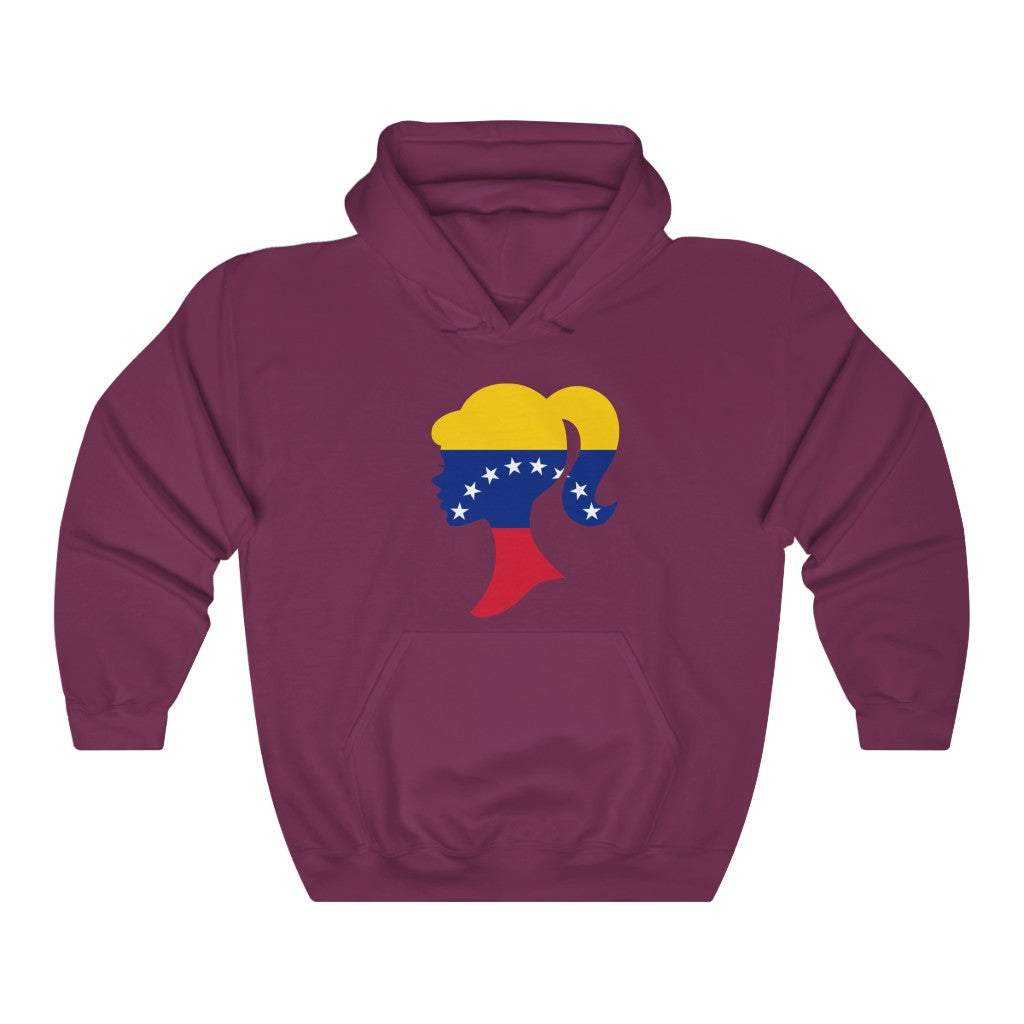 Venezuela Girl Flag Hoodie Sweatshirt - Unisex