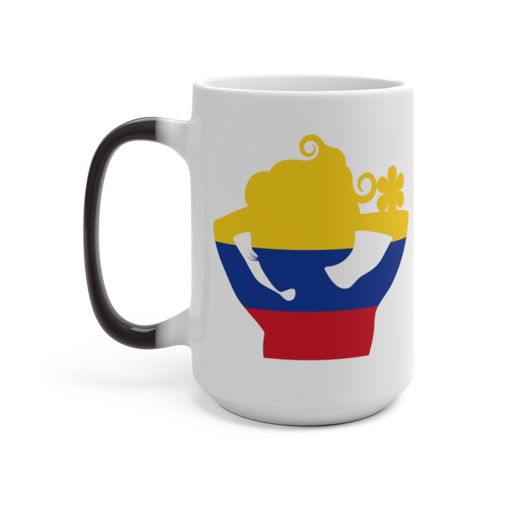 Colombia Lady Color Changing Mug