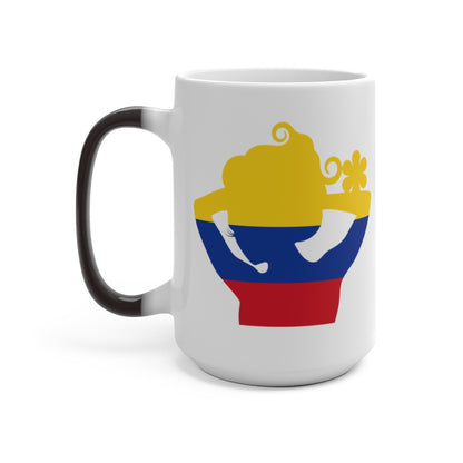 Colombia Lady Color Changing Mug