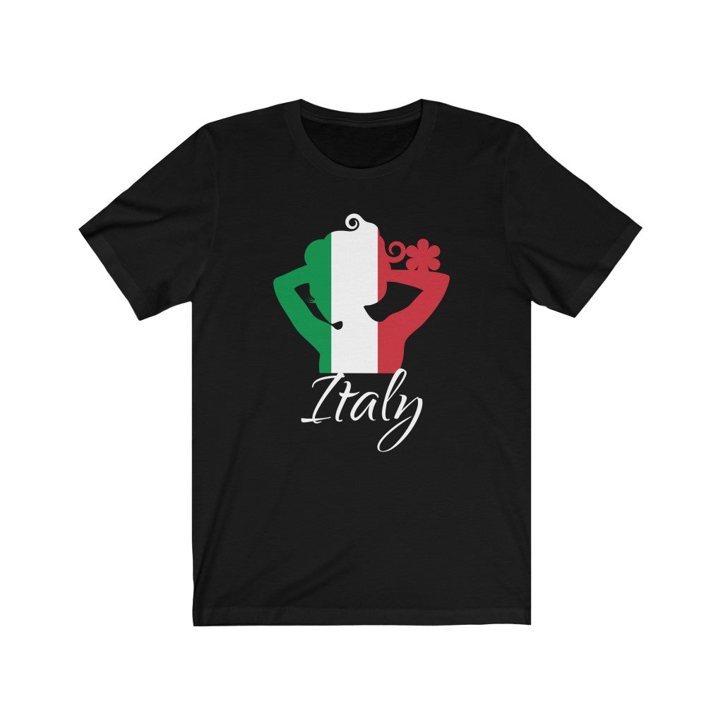 Italy Lady Flag Premium Tee 2 - Unisex
