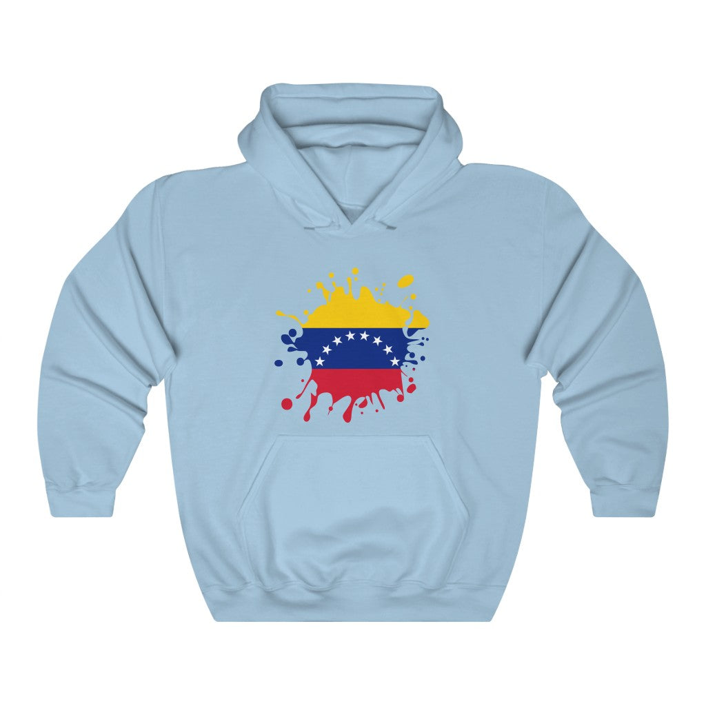 Venezuela Splat Flag Hoodie Sweatshirt - Unisex