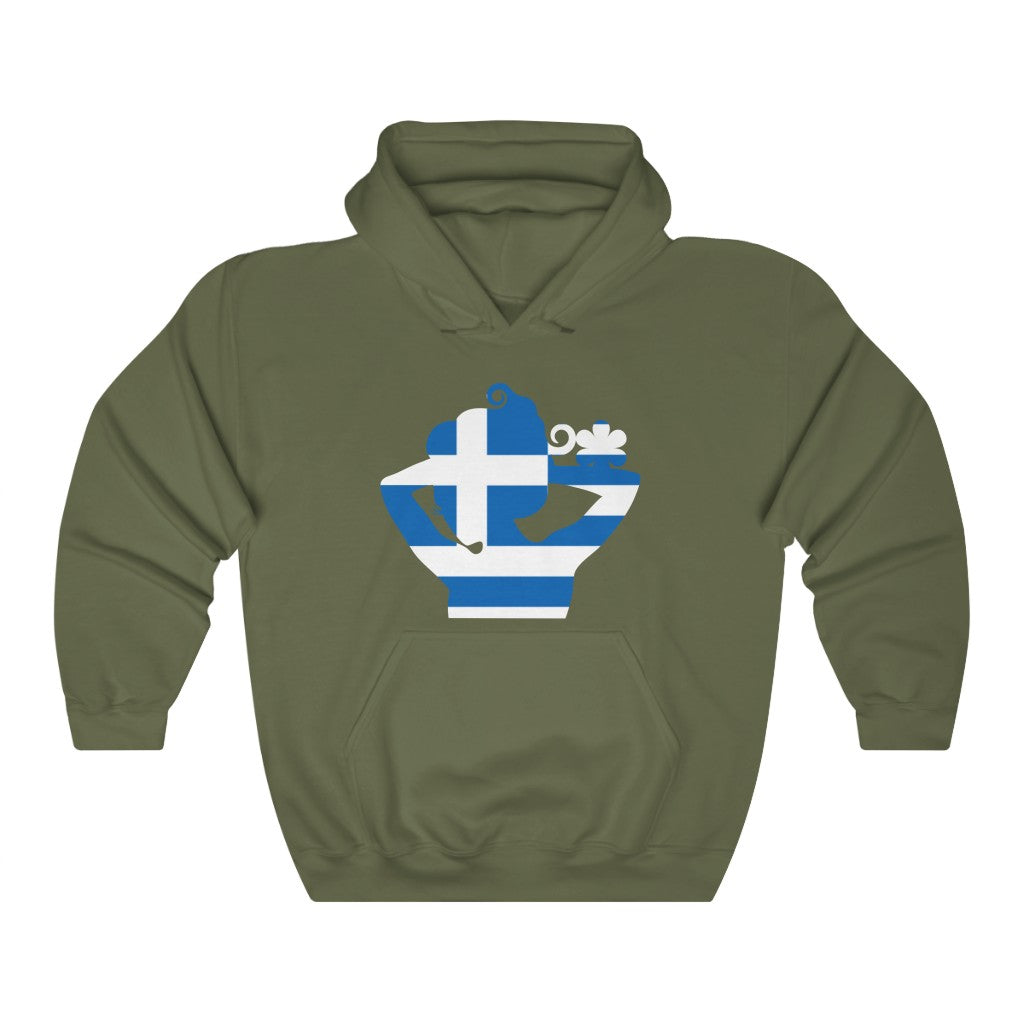 Greece Lady Flag Hoodie Sweatshirt - Unisex