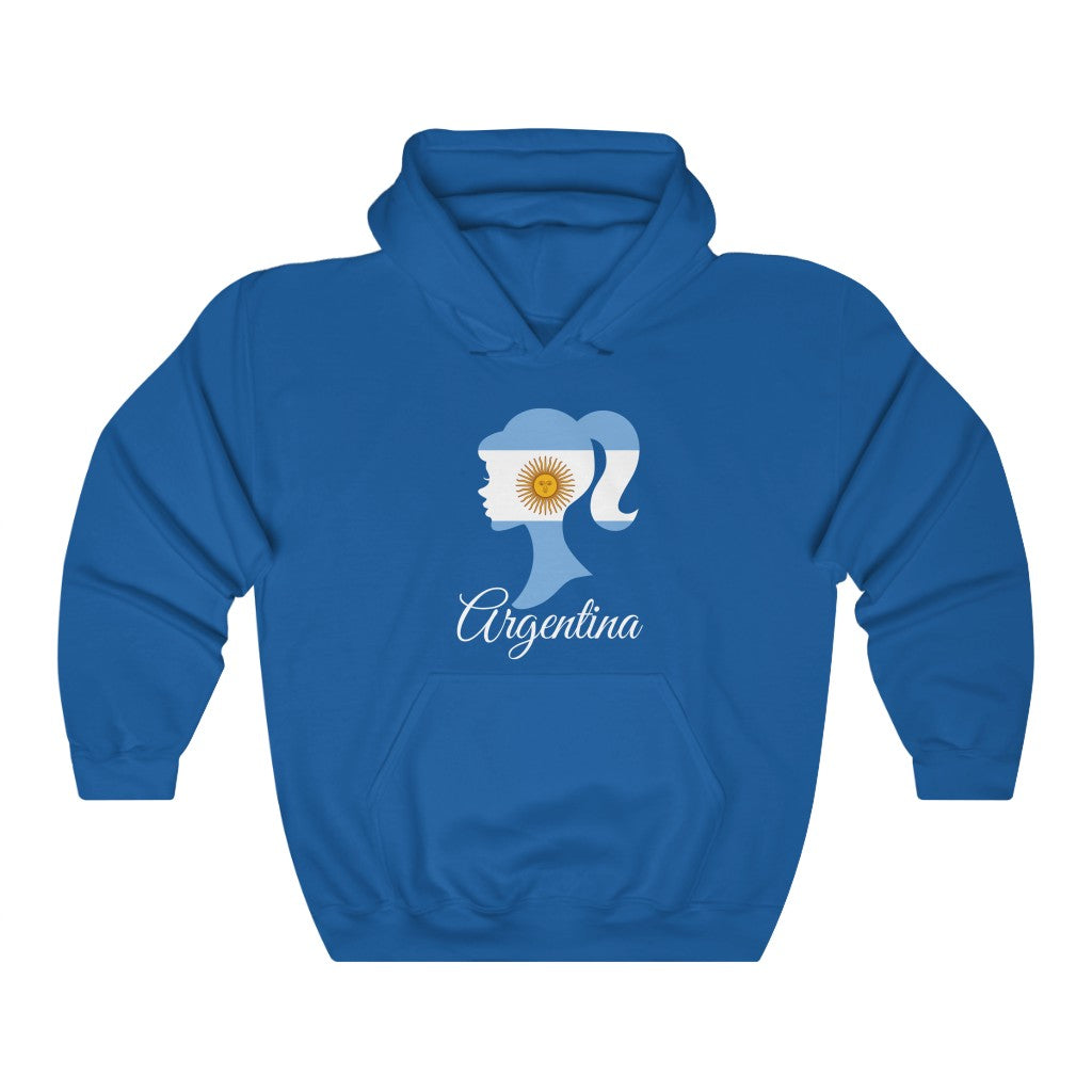 Argentina Girl Flag Hoodie Sweatshirt 2 - Unisex