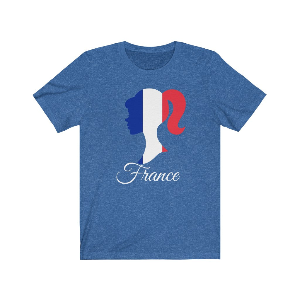 France Girl Flag Premium Tee 2 - Unisex