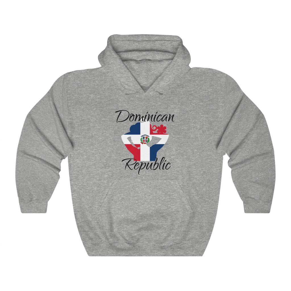 Dominican Republic Lady Flag Hoodie Sweatshirt 1 - Unisex
