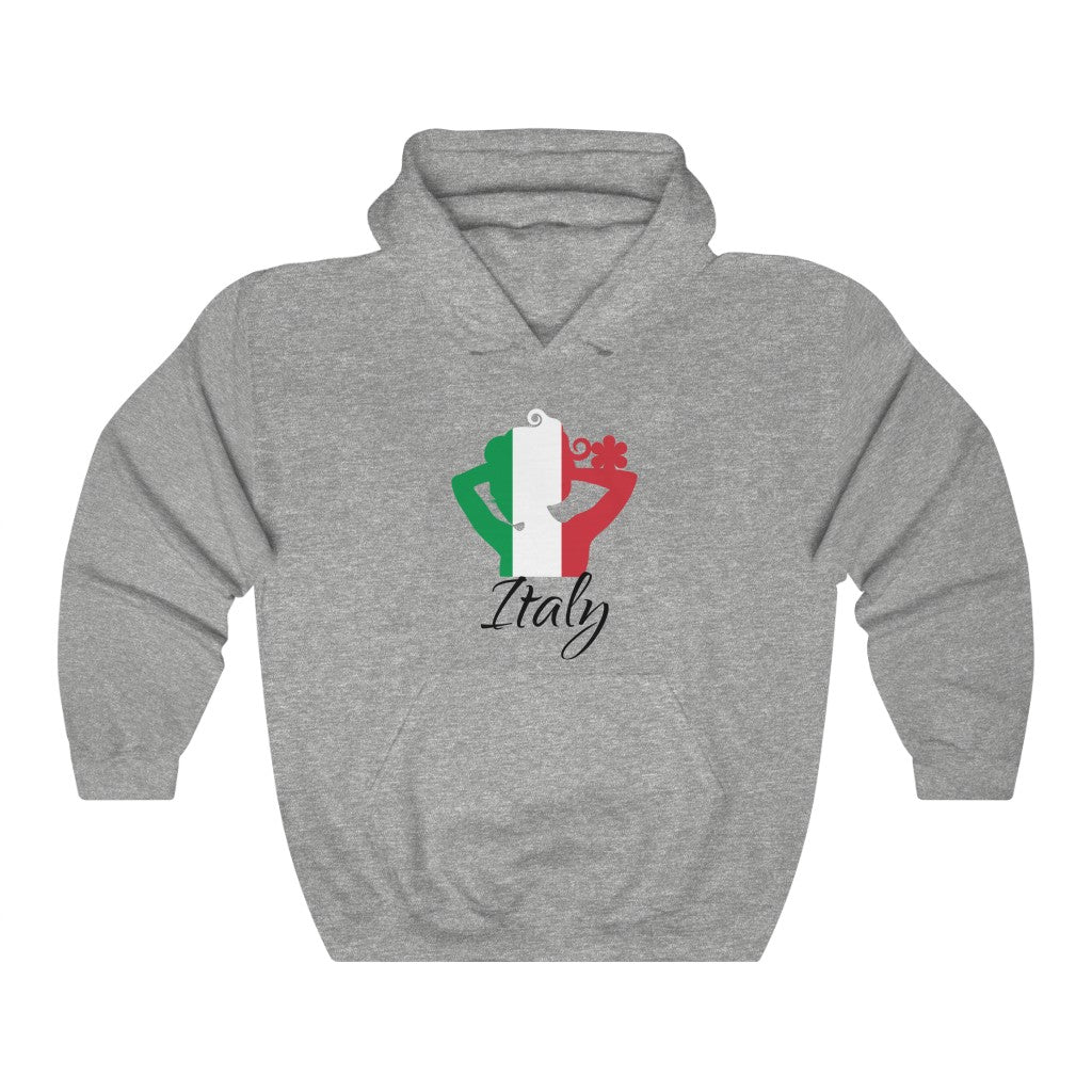 Italy Lady Flag Hoodie Sweatshirt 1 - Unisex