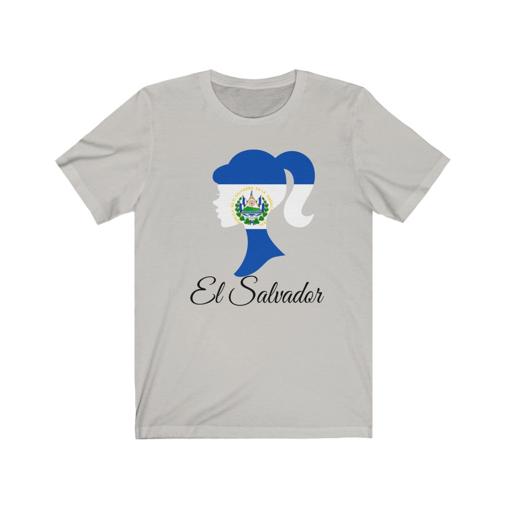 El Salvador Girl Flag Premium Tee 1 - Unisex