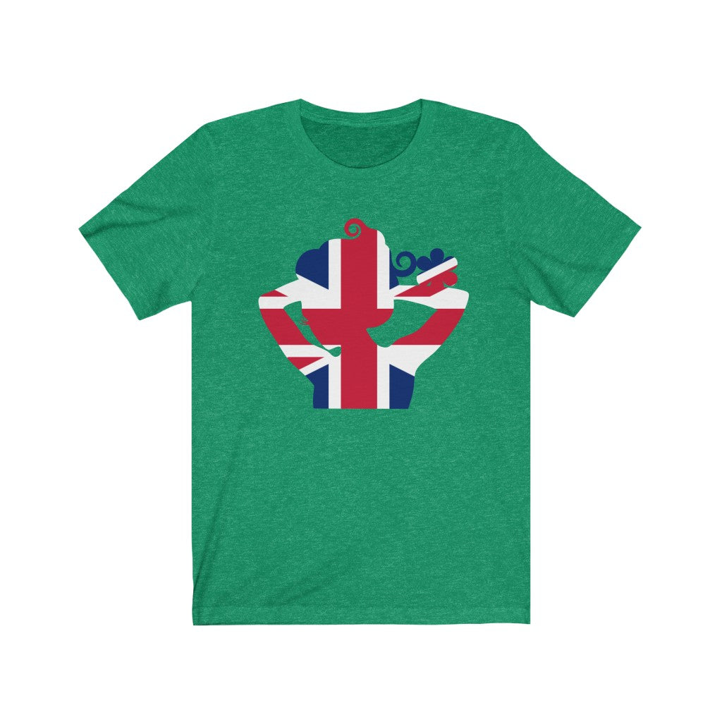 United Kingdom Lady Flag Premium Tee - Unisex