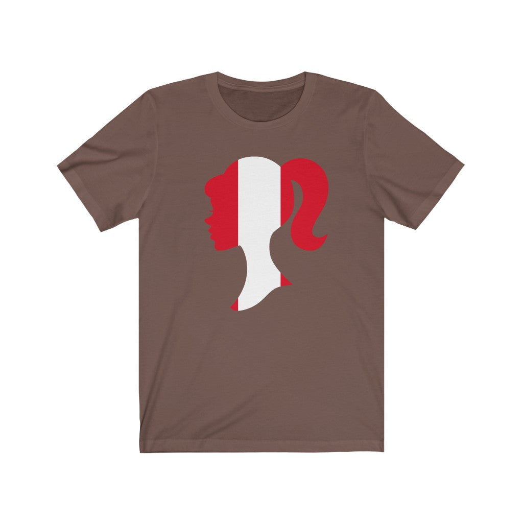 Peru Girl Flag Premium Tee - Unisex