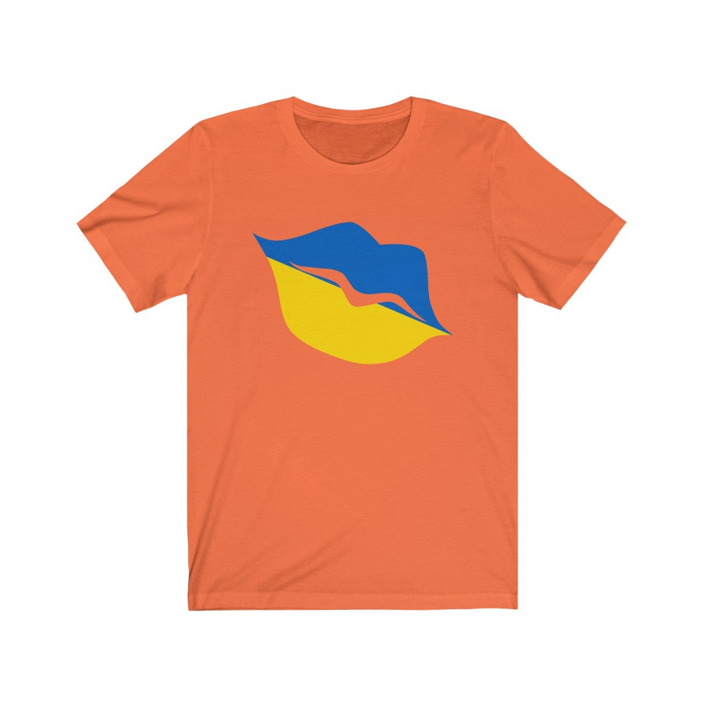 Ukraine Lips Flag Premium Tee - Unisex