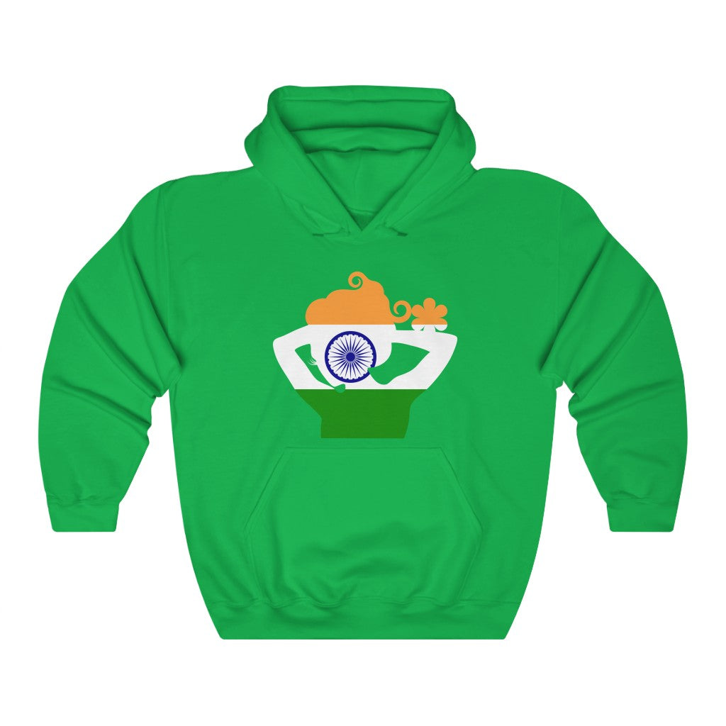 India Lady Flag Hoodie Sweatshirt - Unisex