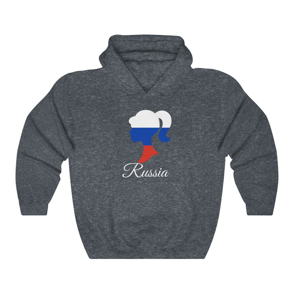 Russia Girl Flag Hoodie Sweatshirt 2 - Unisex