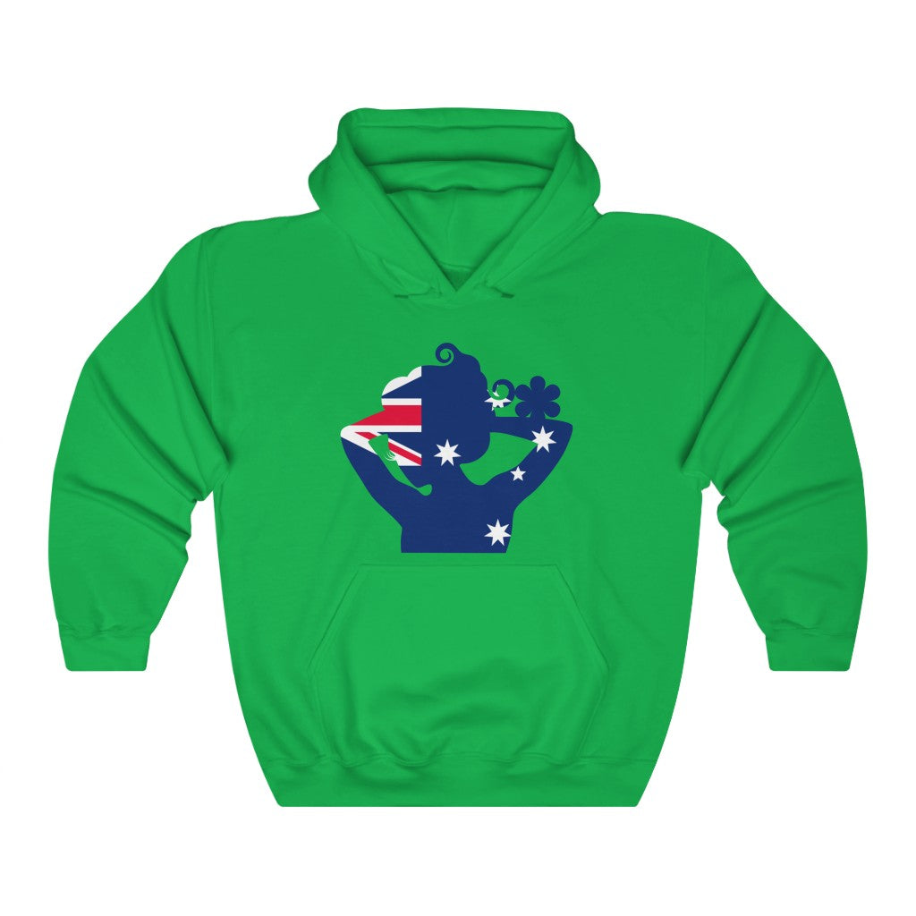Australia Lady Flag Hoodie Sweatshirt - Unisex