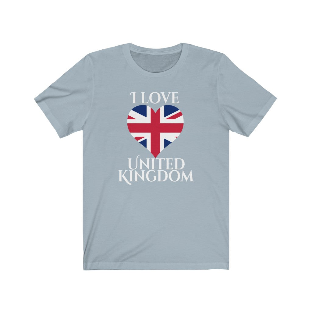 United Kingdom Heart Flag Premium Tee 2 - Unisex
