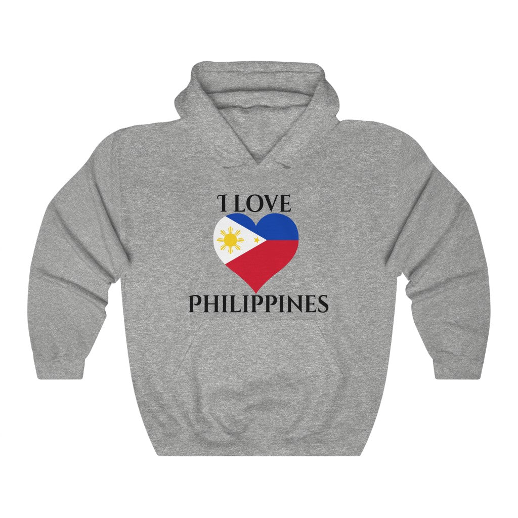 Philippines Heart Flag Hoodie Sweatshirt 1 - Unisex